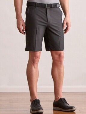 Dunning Men's Black Player Fit Woven 10" Golf Shorts - Size - 33
